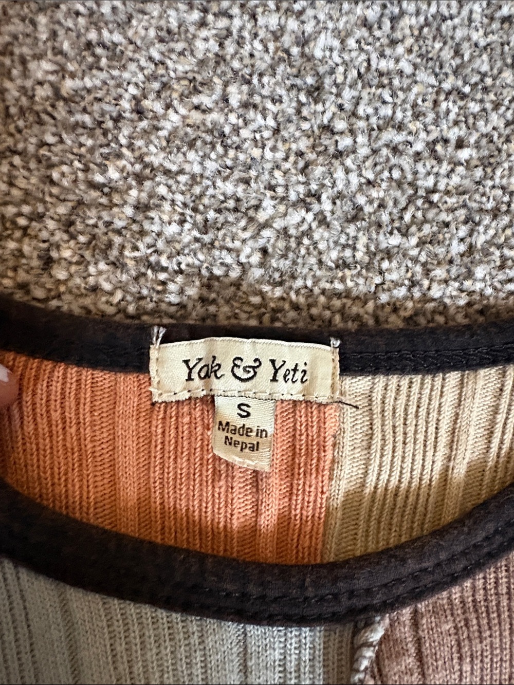 Patchwork Rib-Knit Tank Top in Multicolor - Picture 2 of 3